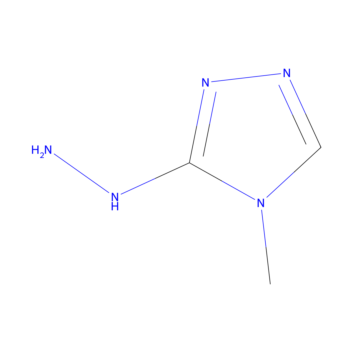 3-hydrazinyl-4-methyl-4H-1,2,4-triazole molecular structure, CAS 551930-25-7