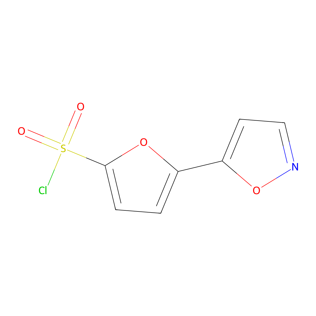 5-(5-Isoxazolyl)-2-Furansulfonyl Chloride molecular structure, CAS 551930-54-2