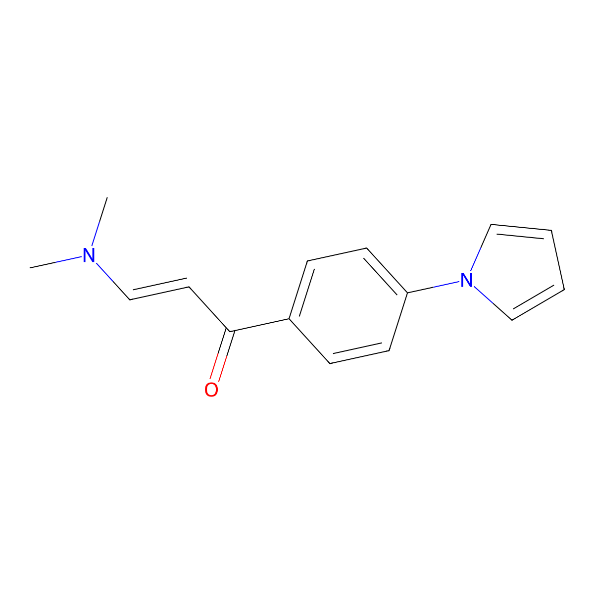 (E)-3-(dimethylamino)-1-[4-(1H-pyrrol-1-yl)phenyl]-2-propen-1-one molecular structure, CAS 551930-66-6