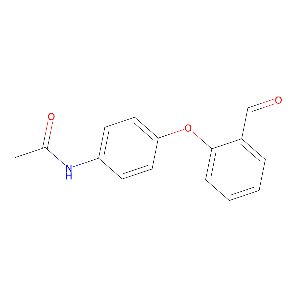 N-[4-(2-formylphenoxy)phenyl]acetamide molecular structure, CAS 551930-88-2