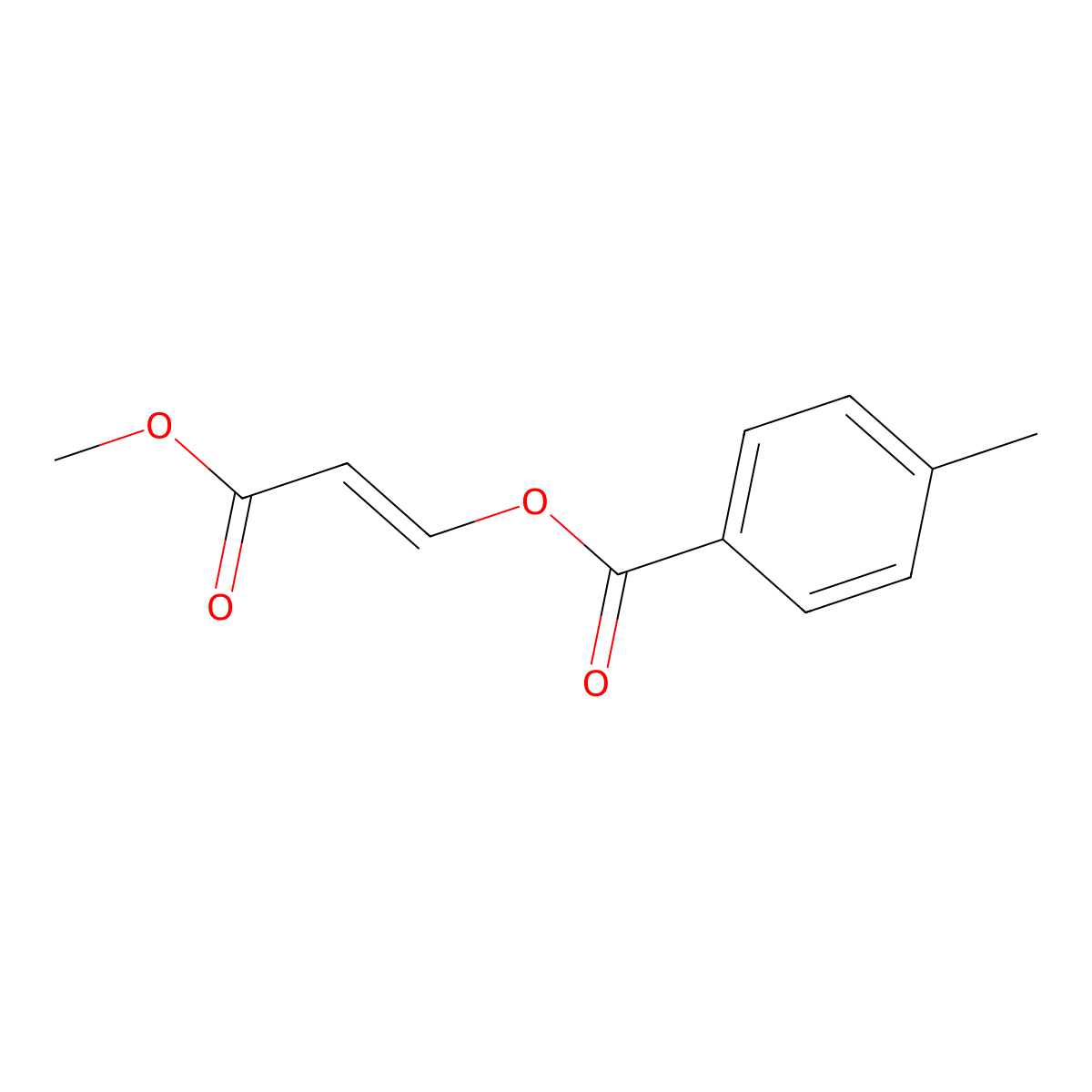 methyl (2E)-3-[(E)-4-methylbenzoyloxy]prop-2-enoate molecular structure, CAS 551931-14-7