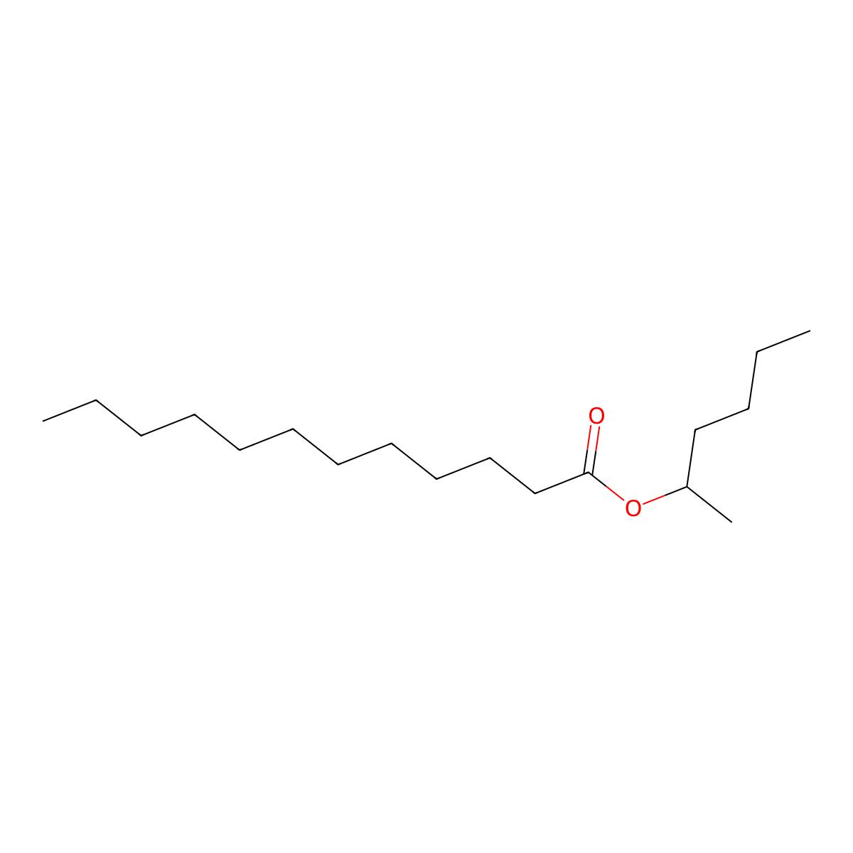 Dodecanoic acid, 1-methylpentyl ester molecular structure, CAS 55194-05-3