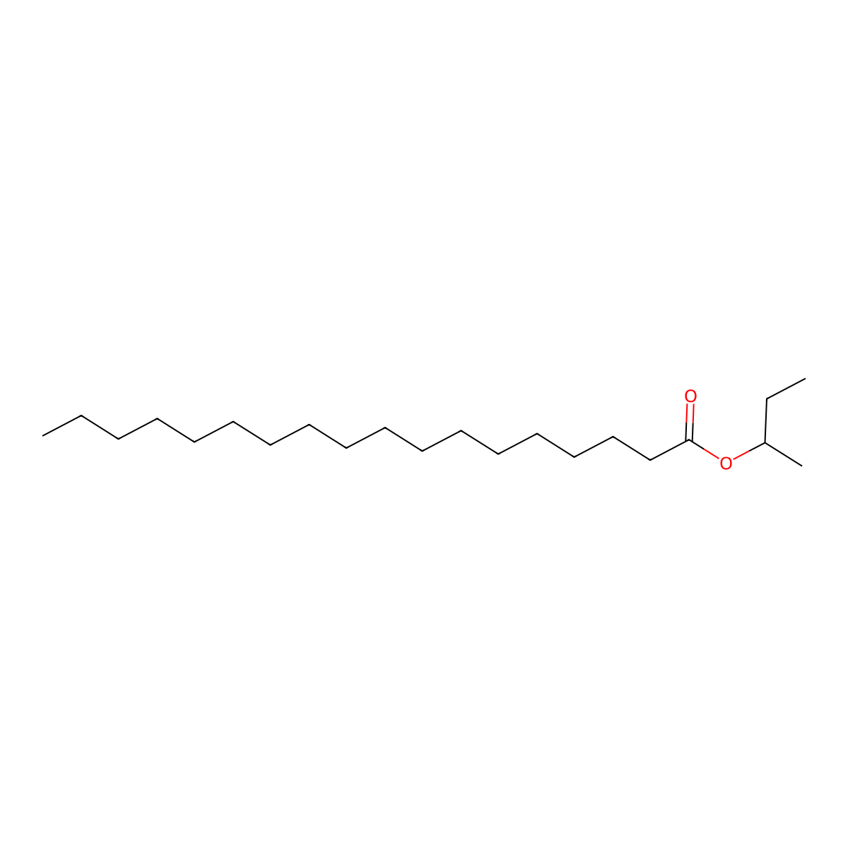 sec-Butyl stearate molecular structure, CAS 55195-02-3