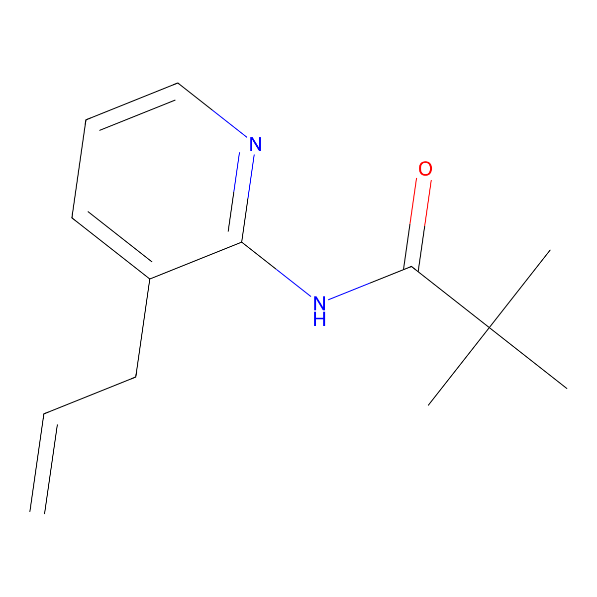 N-(3-Allyl-pyridin-2-yl)-2,2-dimethyl-propionamide molecular structure, CAS 551950-43-7