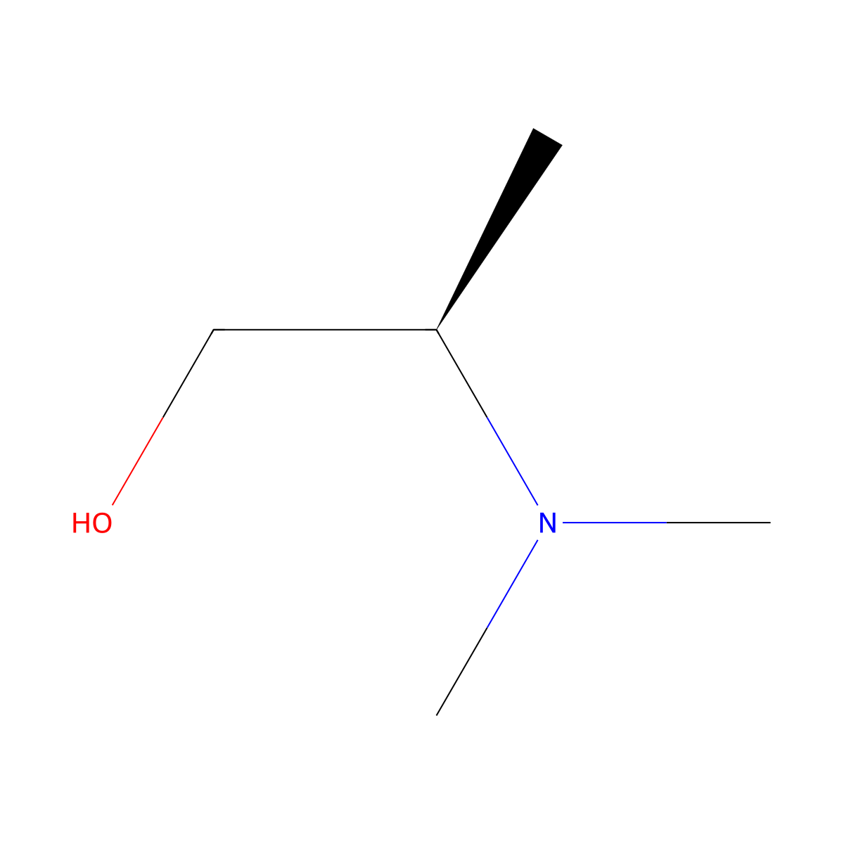 (2R)-2-(dimethylamino)propan-1-ol molecular structure, CAS 55197-05-2