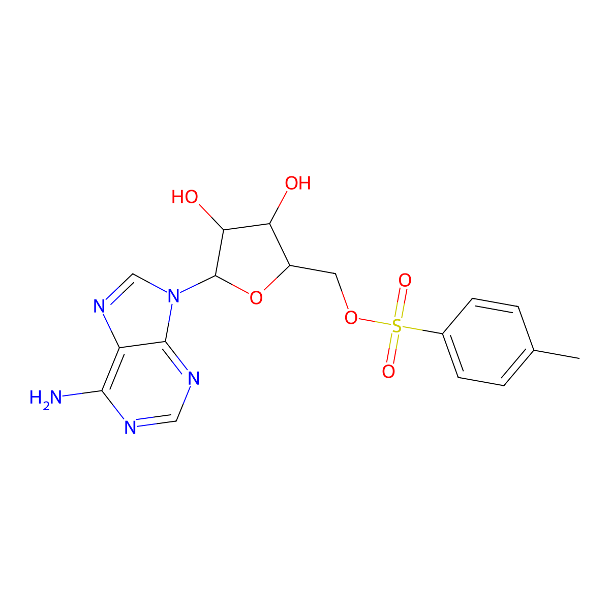 5'-Tosyladenosine molecular structure, CAS 55197-13-2