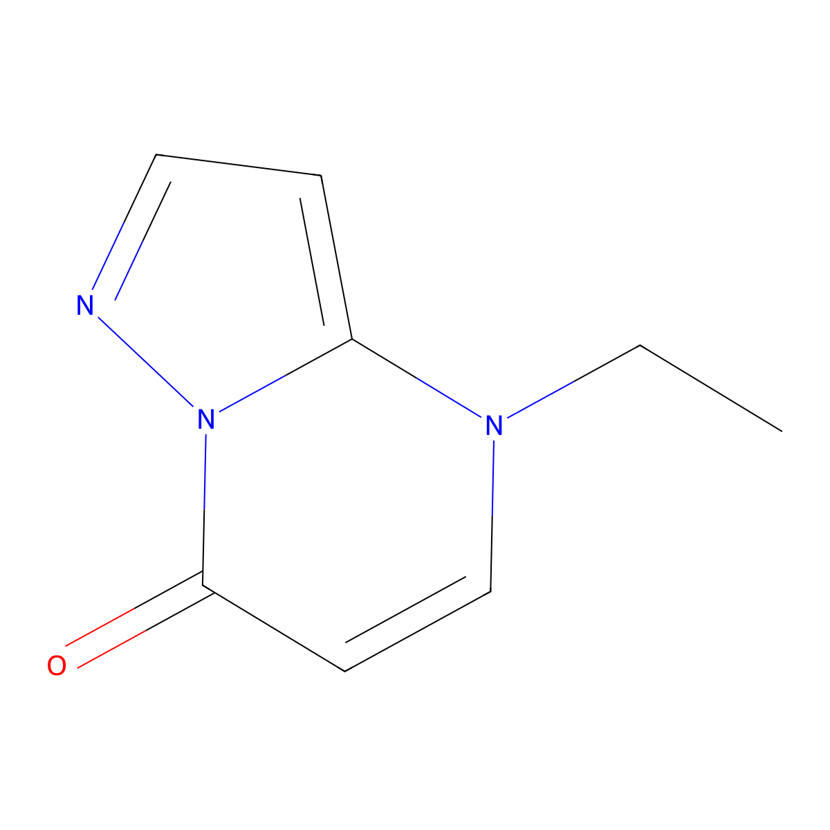 4-Ethylpyrazolo[1,5-a]pyrimidin-7(4H)-one molecular structure, CAS 55197-18-7