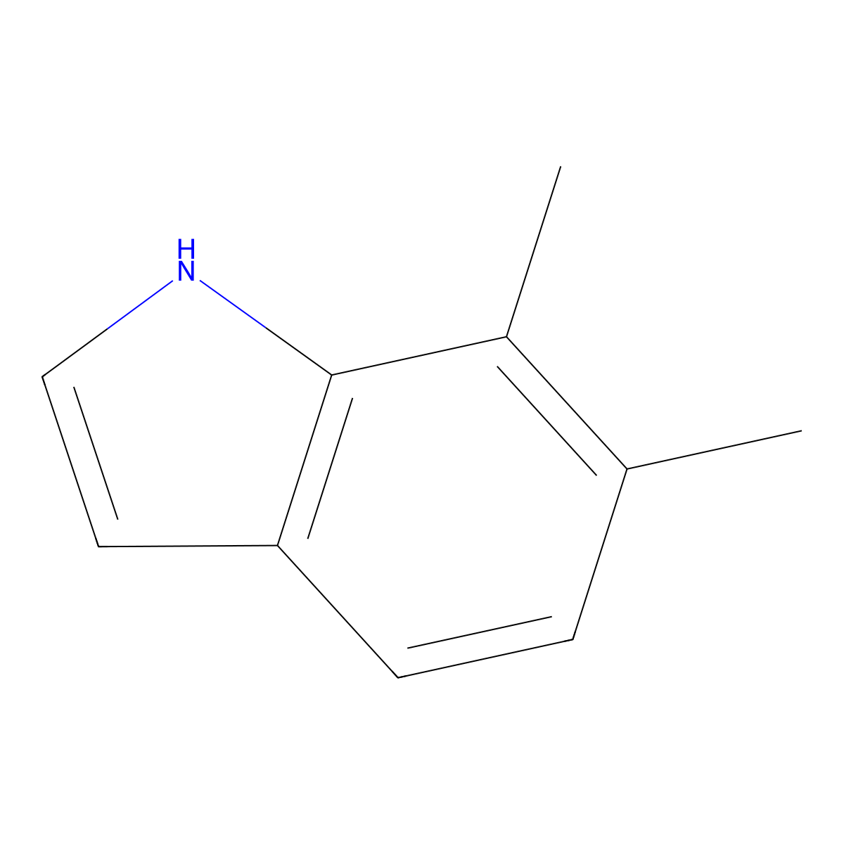 6,7-Dimethylindole molecular structure, CAS 55199-24-1