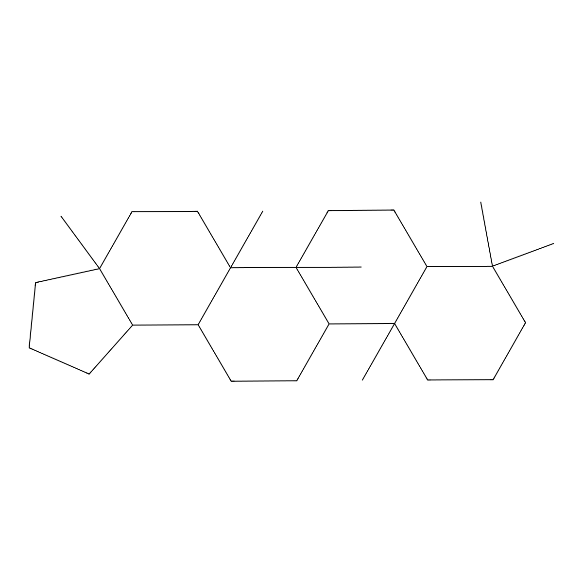 20,29,30-Trinorlupane, (17alpha)- molecular structure, CAS 55199-72-9