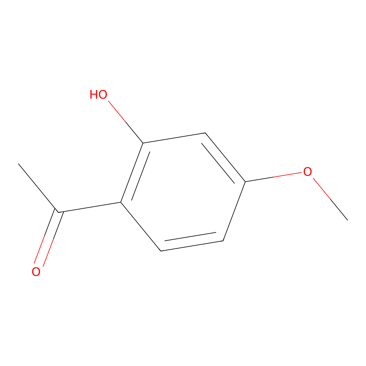 Paeonol molecular structure, CAS 552-41-0
