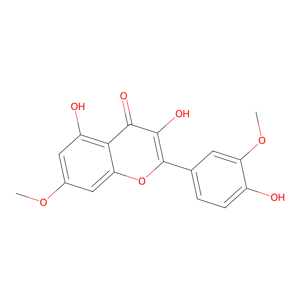 Rhamnazin molecular structure, CAS 552-54-5