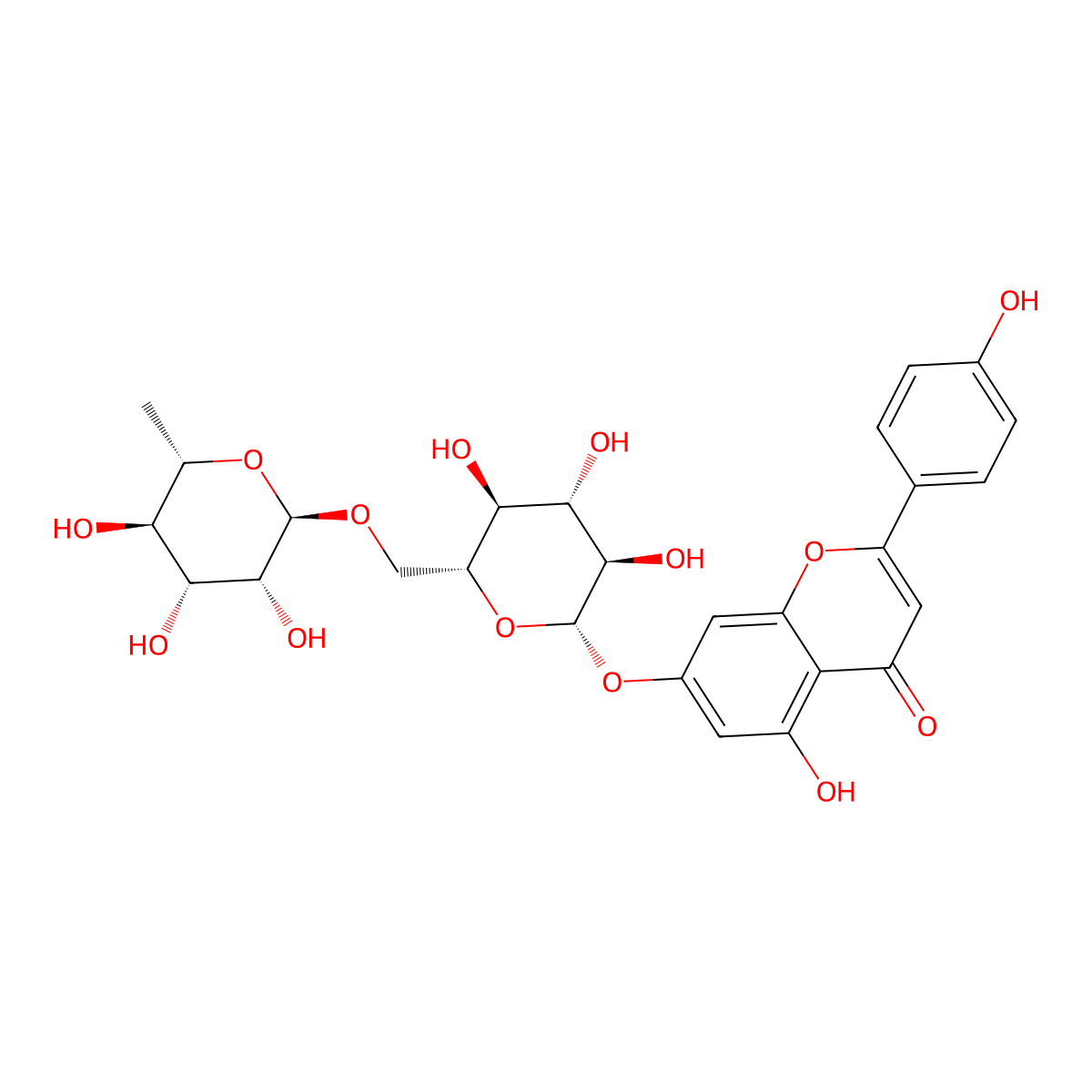 Isorhoifolin molecular structure, CAS 552-57-8