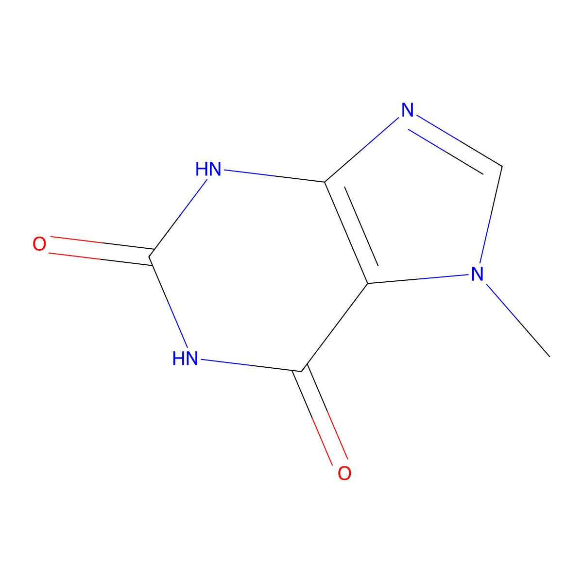 7-Methylxanthine molecular structure, CAS 552-62-5