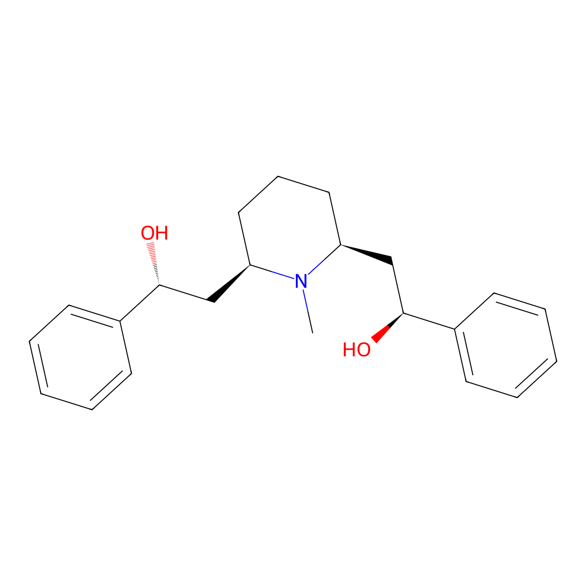 Lobelanidine molecular structure, CAS 552-72-7