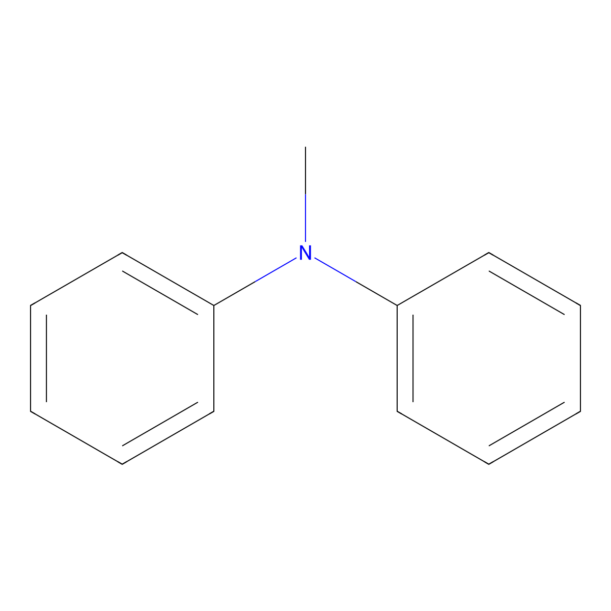 Methyldiphenylamine molecular structure, CAS 552-82-9