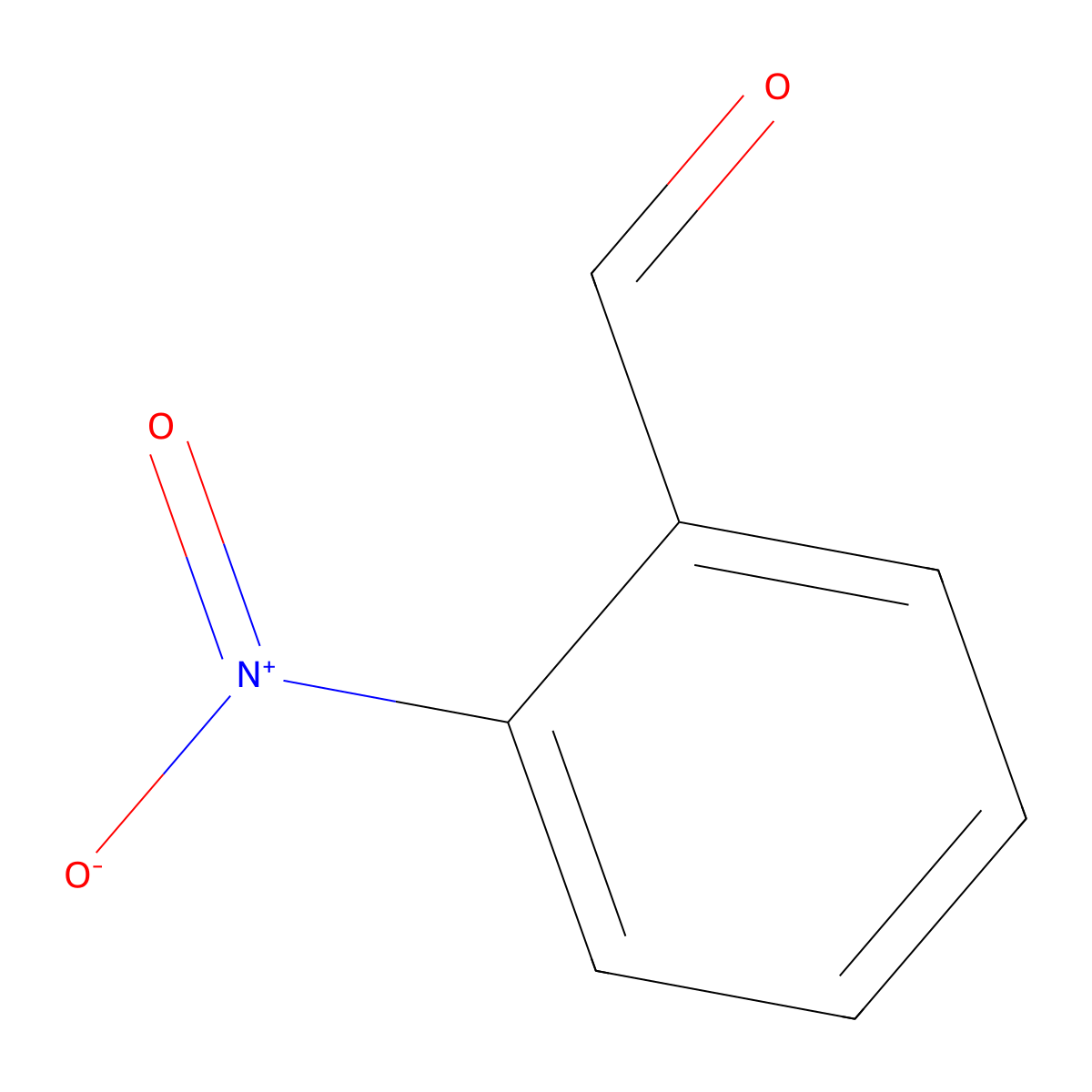 2-Nitrobenzaldehyde molecular structure, CAS 552-89-6