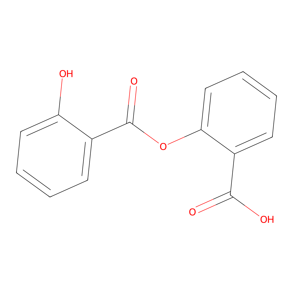 Salsalate molecular structure, CAS 552-94-3