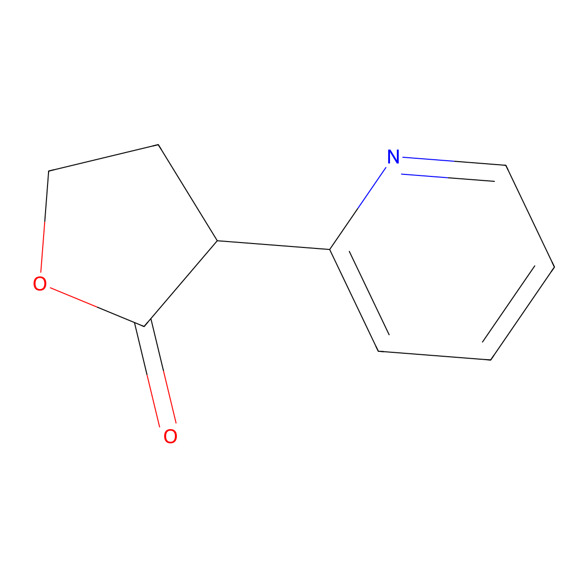 3-(Pyridin-2-yl)dihydrofuran-2(3H)-one molecular structure, CAS 5520-38-7