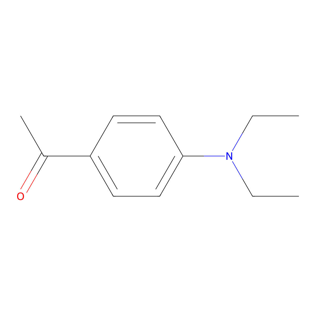 p-Diethylaminoacetophenone molecular structure, CAS 5520-66-1