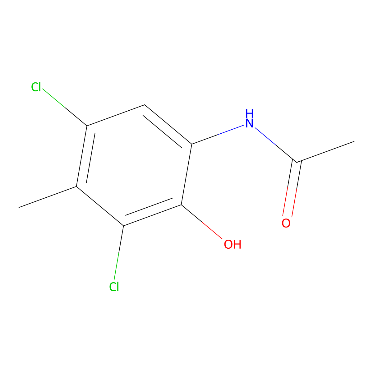 N-(3,5-Dichloro-2-hydroxy-4-methylphenyl)acetamide molecular structure, CAS 55202-11-4
