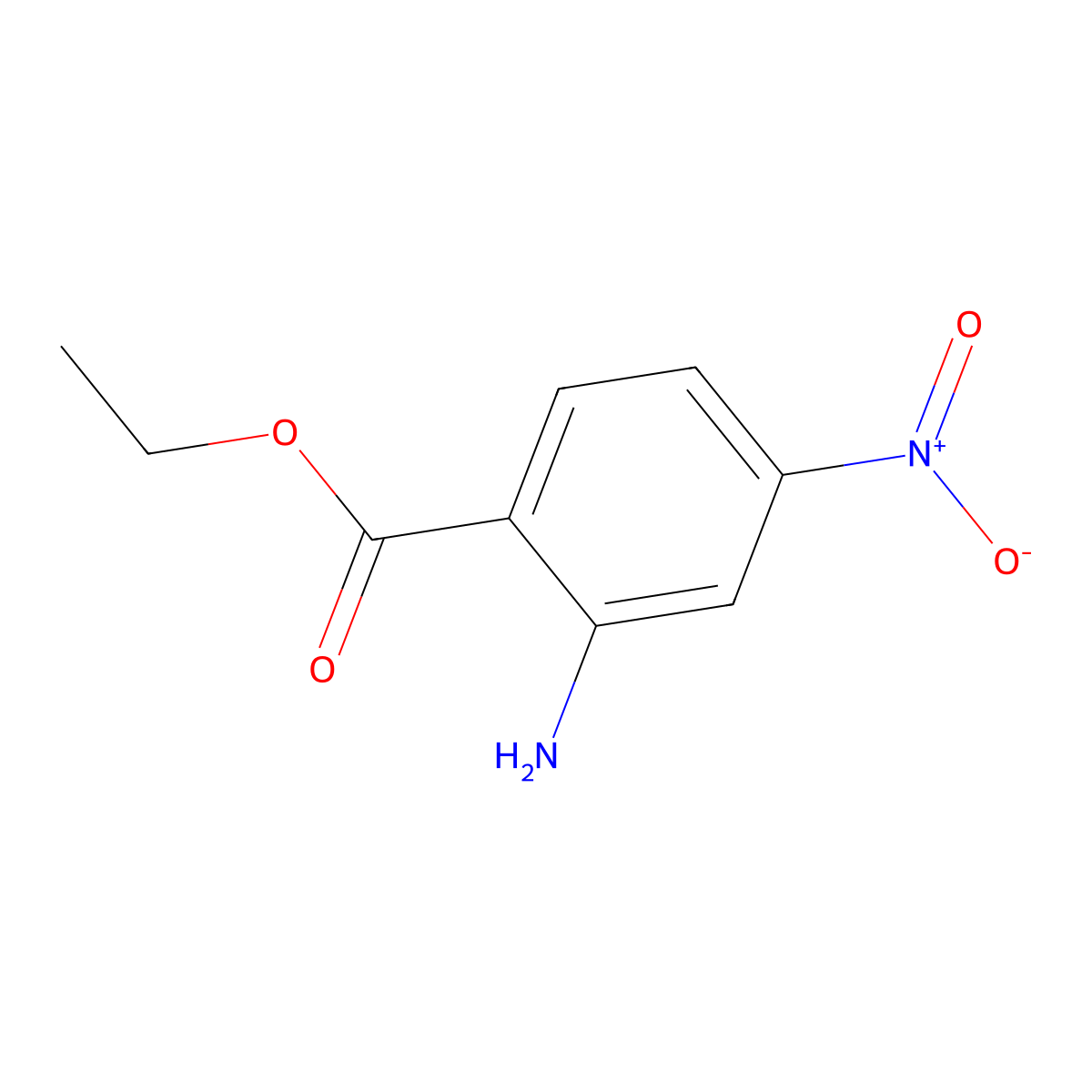 Ethyl 2-amino-4-nitrobenzoate molecular structure, CAS 55204-24-5