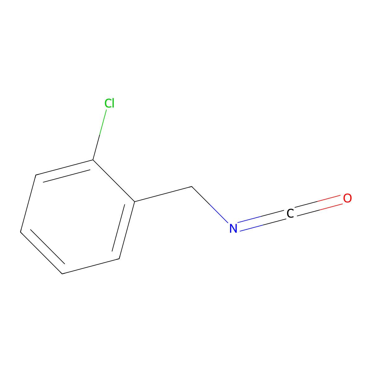 1-Chloro-2-(isocyanatomethyl)benzene molecular structure, CAS 55204-93-8