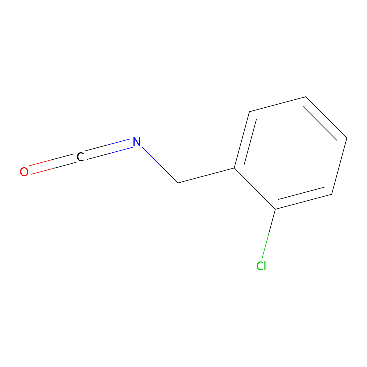 1-Chloro-2-(isocyanatomethyl)benzene molecular structure, CAS 55204-93-8