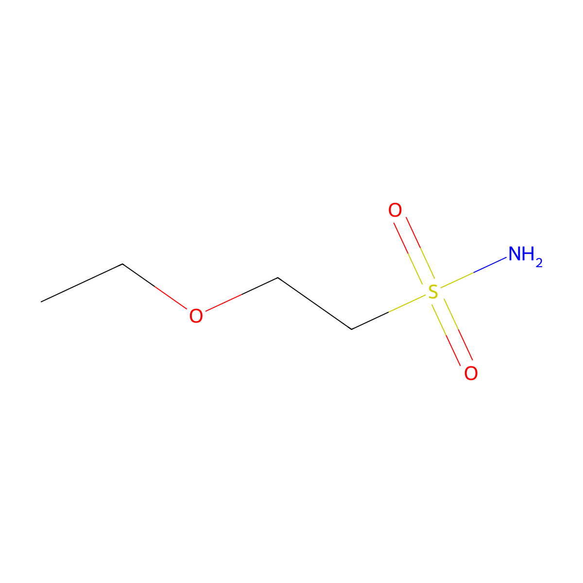 2-Ethoxyethane-1-sulfonamide molecular structure, CAS 5521-24-4