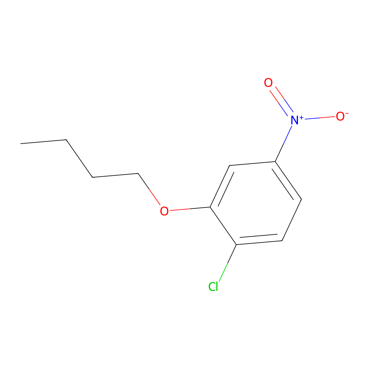 2-Butoxy-1-chloro-4-nitrobenzene molecular structure, CAS 5521-28-8