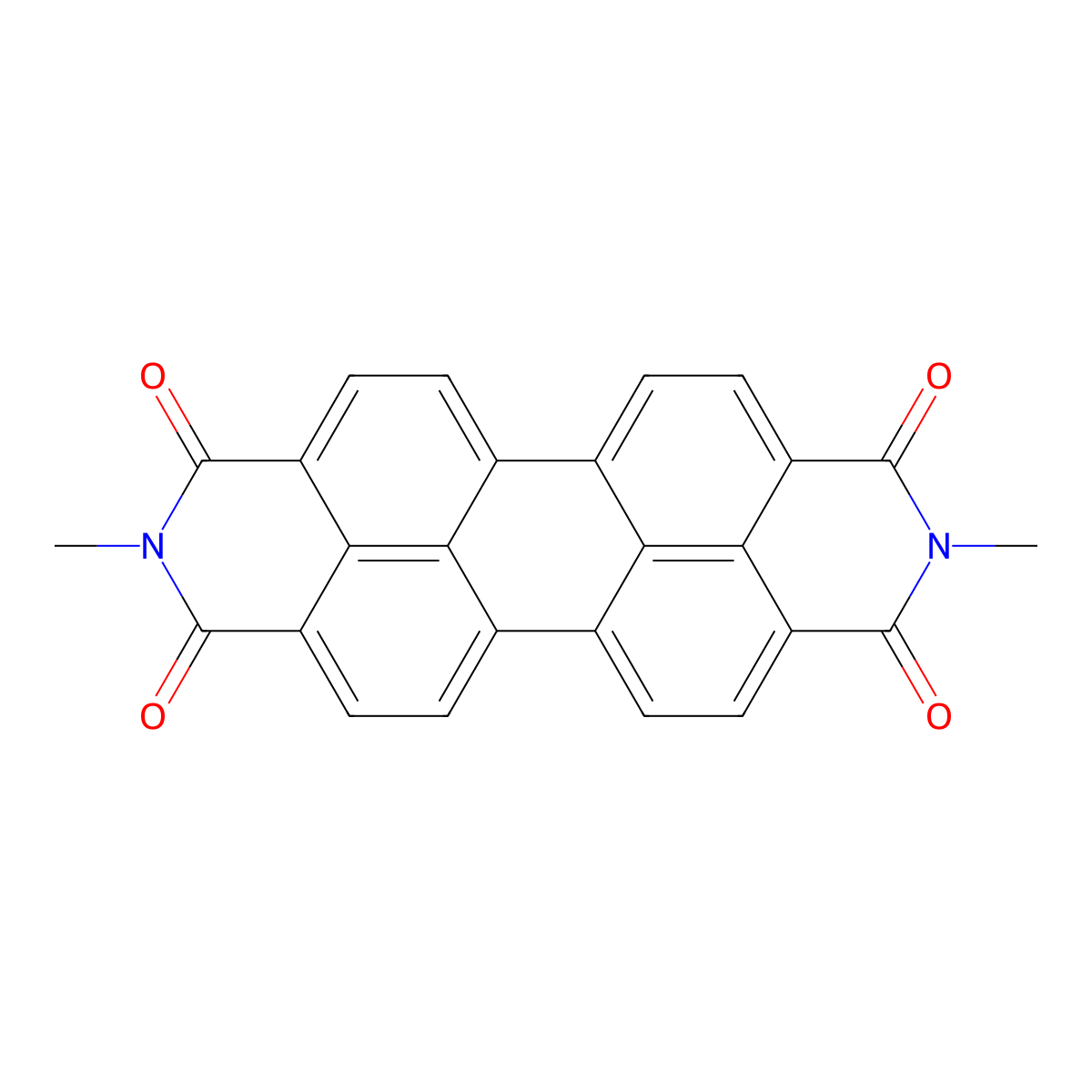 2,9-dimethylanthra(2,1,9-def:6,5,10-d'e'f')diisoquinoline-1,3,8,10(2H,9H)-tetrone molecular structure, CAS 5521-31-3