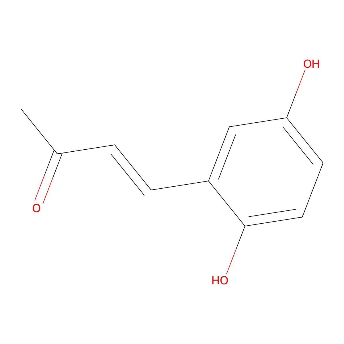 4-(2,5-Dihydroxyphenyl)but-3-en-2-one molecular structure, CAS 55210-70-3