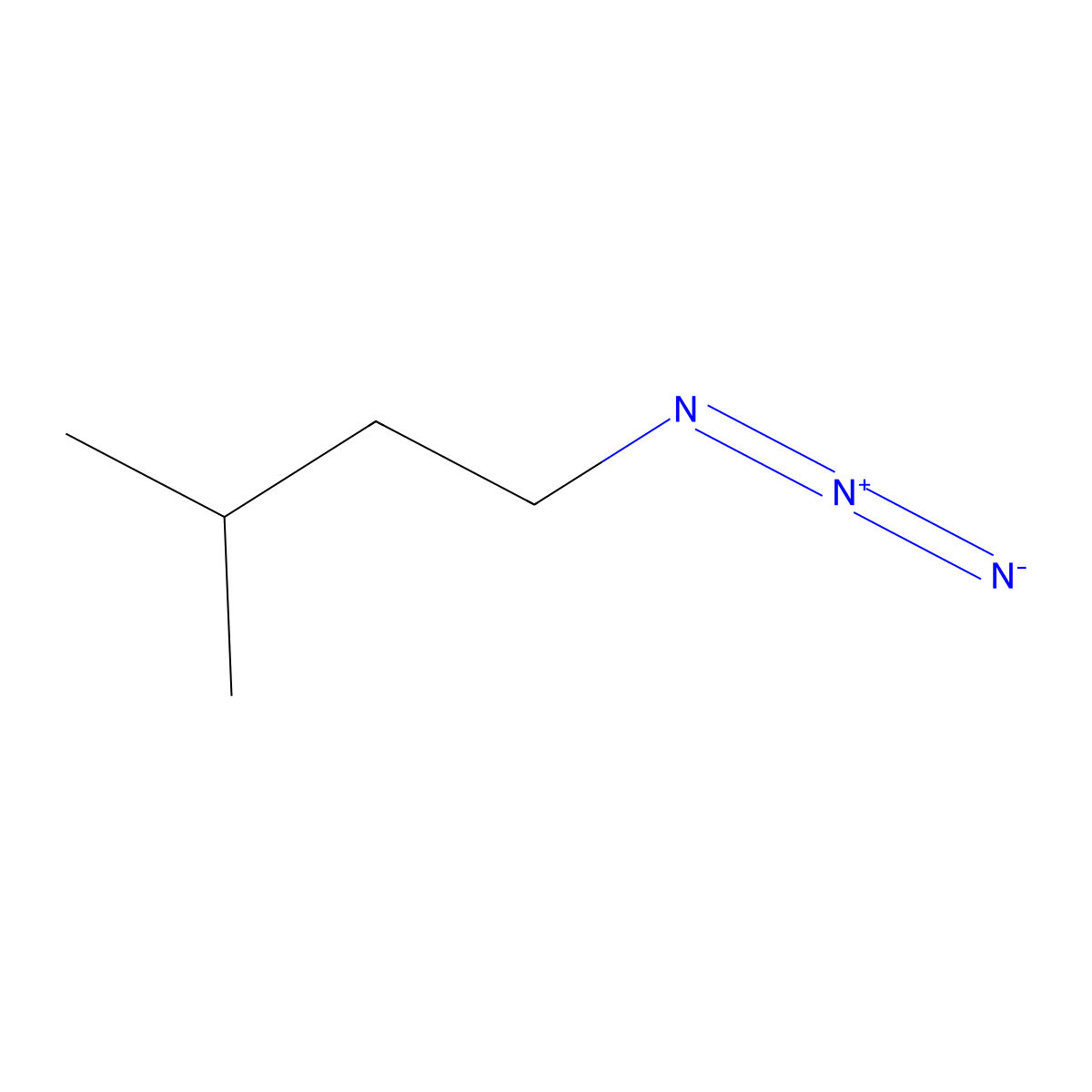 1-Azido-3-methylbutane molecular structure, CAS 55210-77-0