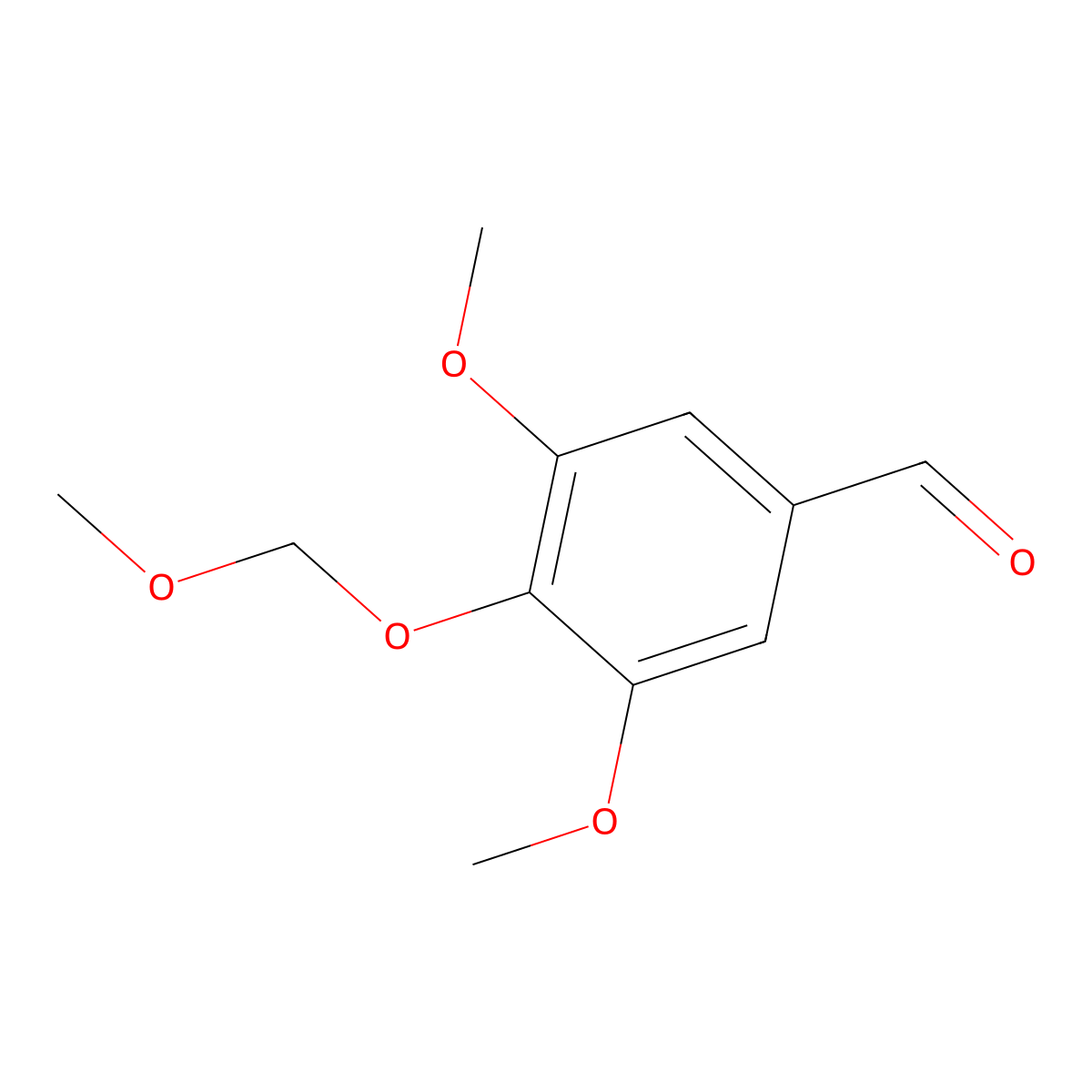 3,5-Dimethoxy-4-(methoxymethoxy)benzaldehyde molecular structure, CAS 55211-66-0