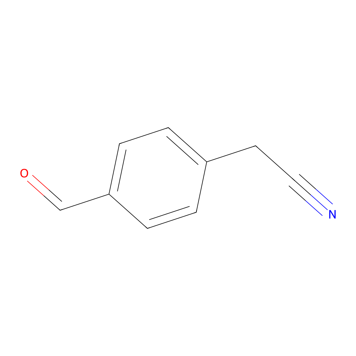2-(4-Formylphenyl)acetonitrile molecular structure, CAS 55211-74-0