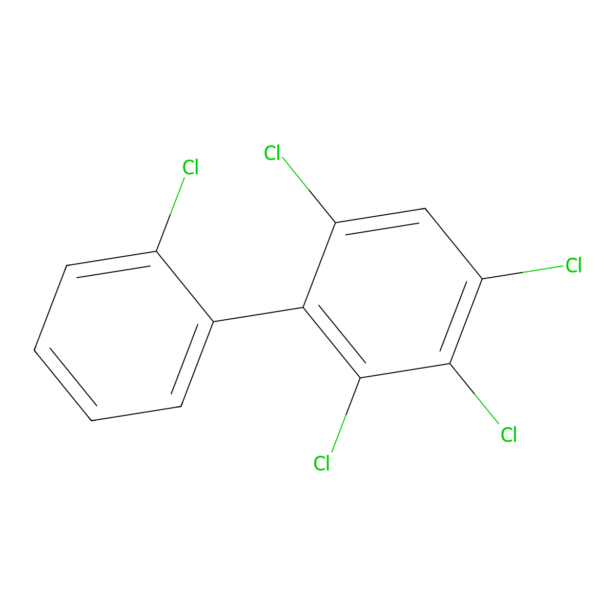 2,2',3,4,6-Pentachlorobiphenyl molecular structure, CAS 55215-17-3