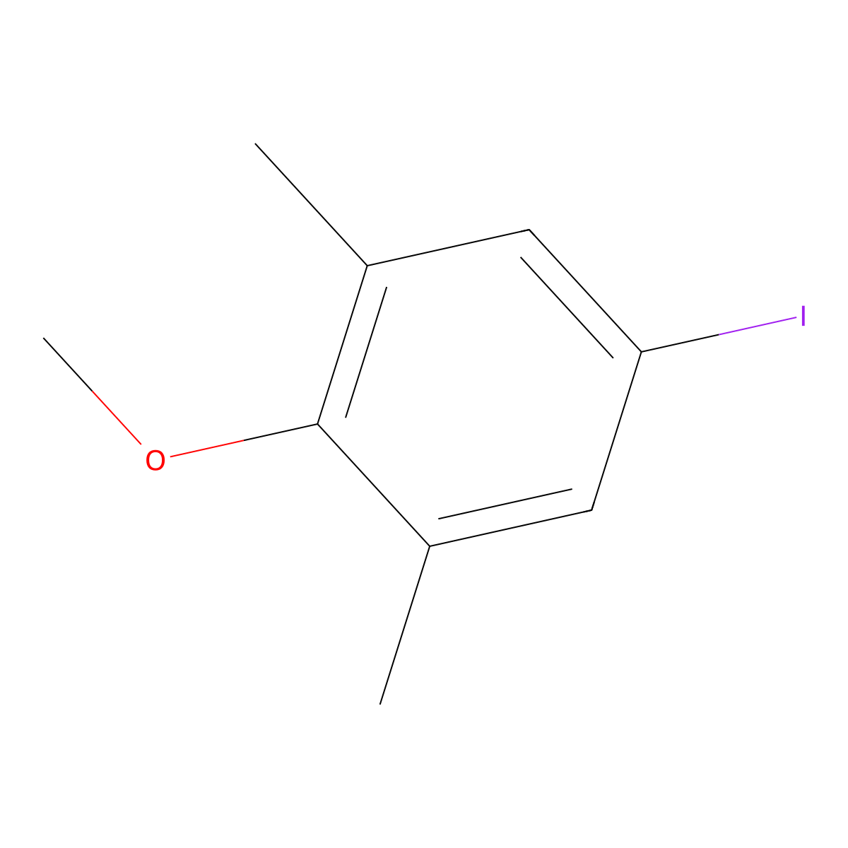 5-Iodo-2-methoxy-1,3-dimethylbenzene molecular structure, CAS 55215-54-8