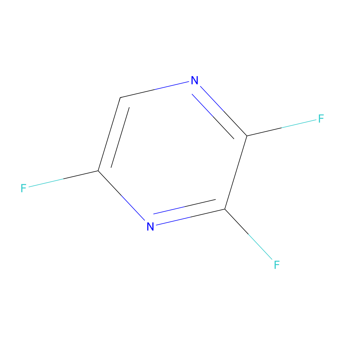 2,3,5-Trifluoropyrazine molecular structure, CAS 55215-60-6