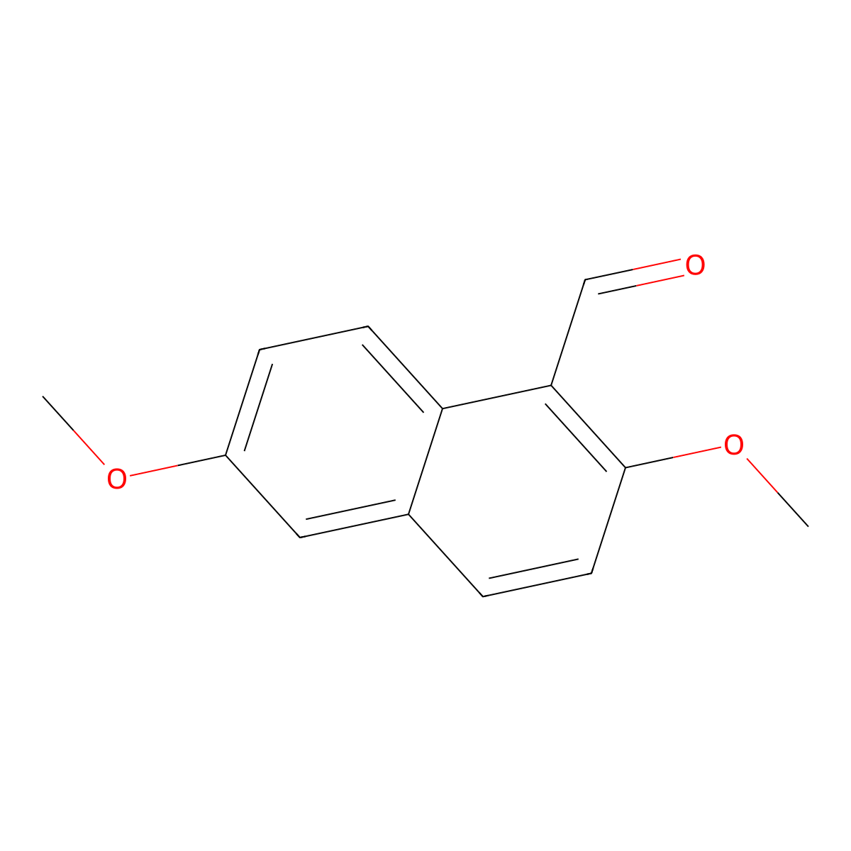 2,6-Dimethoxy-1-naphthaldehyde molecular structure, CAS 55218-08-1