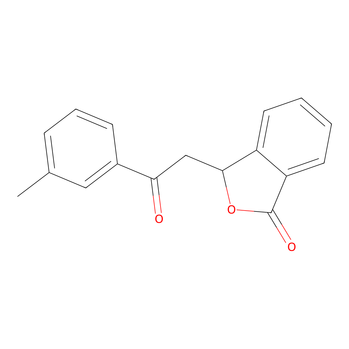 3-(2-oxo-2-(m-tolyl)ethyl)isobenzofuran-1(3H)-one molecular structure, CAS 55222-55-4