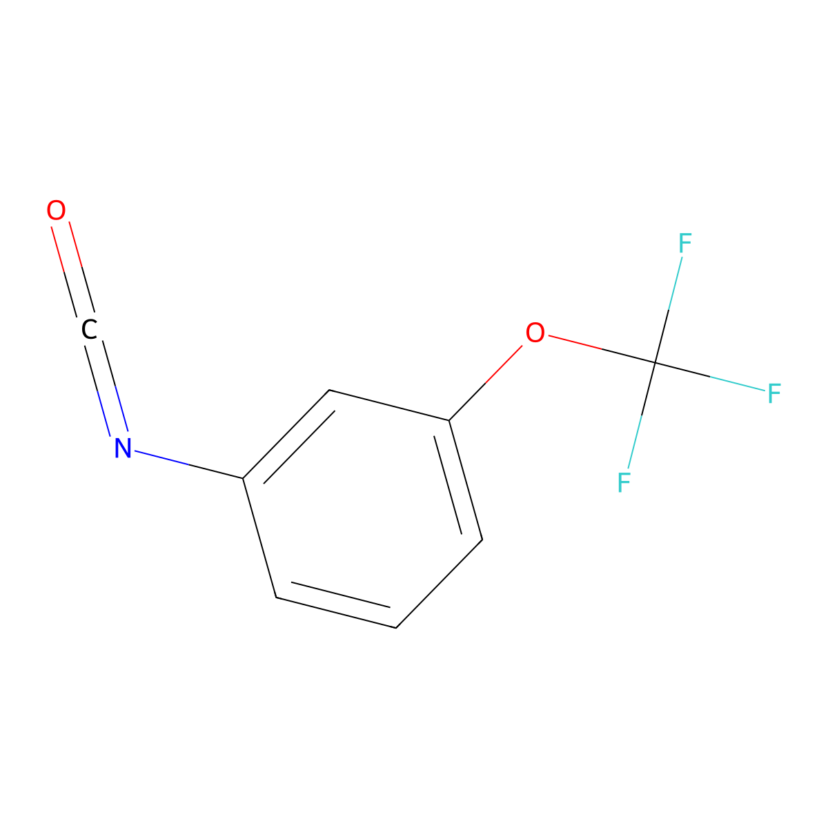 1-Isocyanato-3-(trifluoromethoxy)benzene molecular structure, CAS 55225-86-0