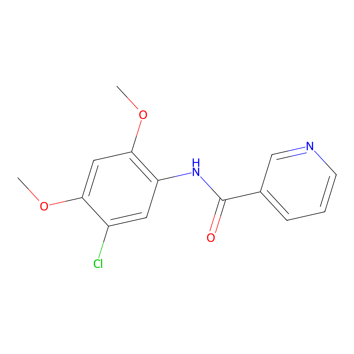 N-(5-chloro-2,4-dimethoxyphenyl)nicotinamide molecular structure, CAS 5523-99-9