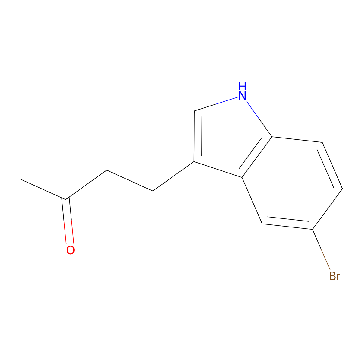 4-(5-bromo-1H-indol-3-yl)-2-butanone molecular structure, CAS 552314-85-9