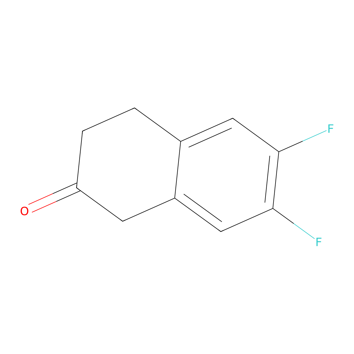 6,7-Difluoro-2-tetralone molecular structure, CAS 552321-02-5