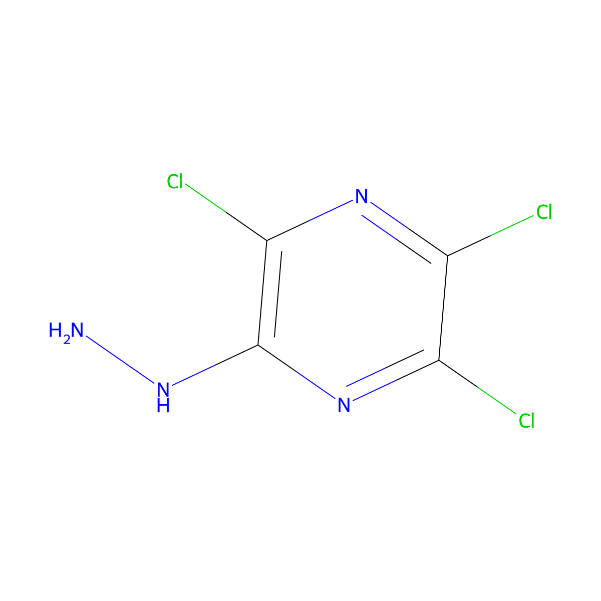 2,3,5-Trichloro-6-hydrazinylpyrazine molecular structure, CAS 55233-37-9