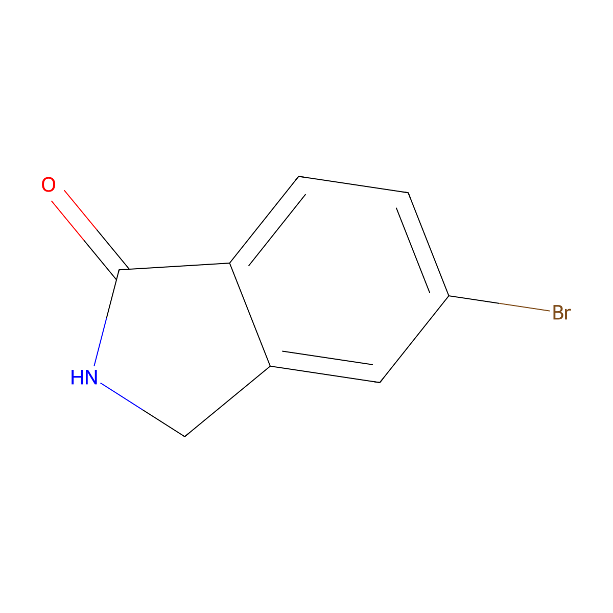 5-bromo-2,3-dihydro-1H-isoindol-1-one molecular structure, CAS 552330-86-6