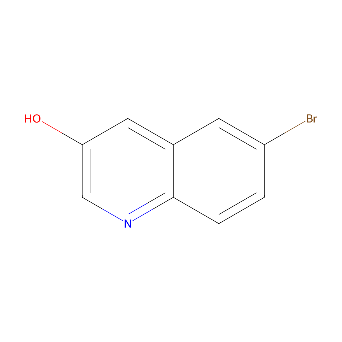 6-Bromoquinolin-3-ol molecular structure, CAS 552330-94-6