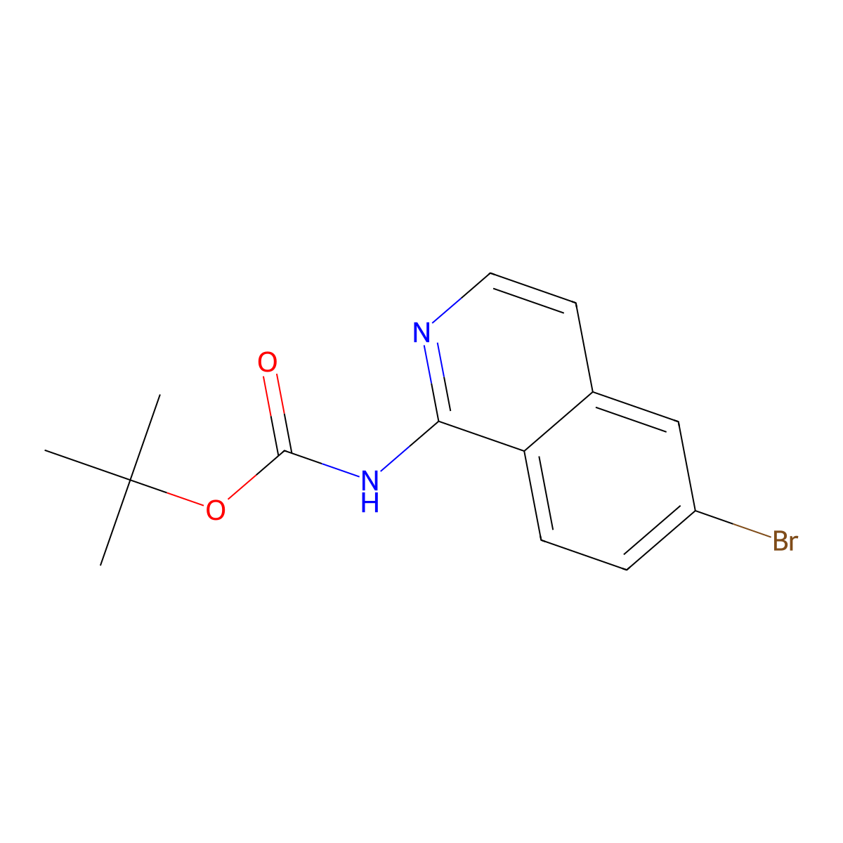 N-Boc-6-bromoisoquinolin-1-amine molecular structure, CAS 552331-12-1