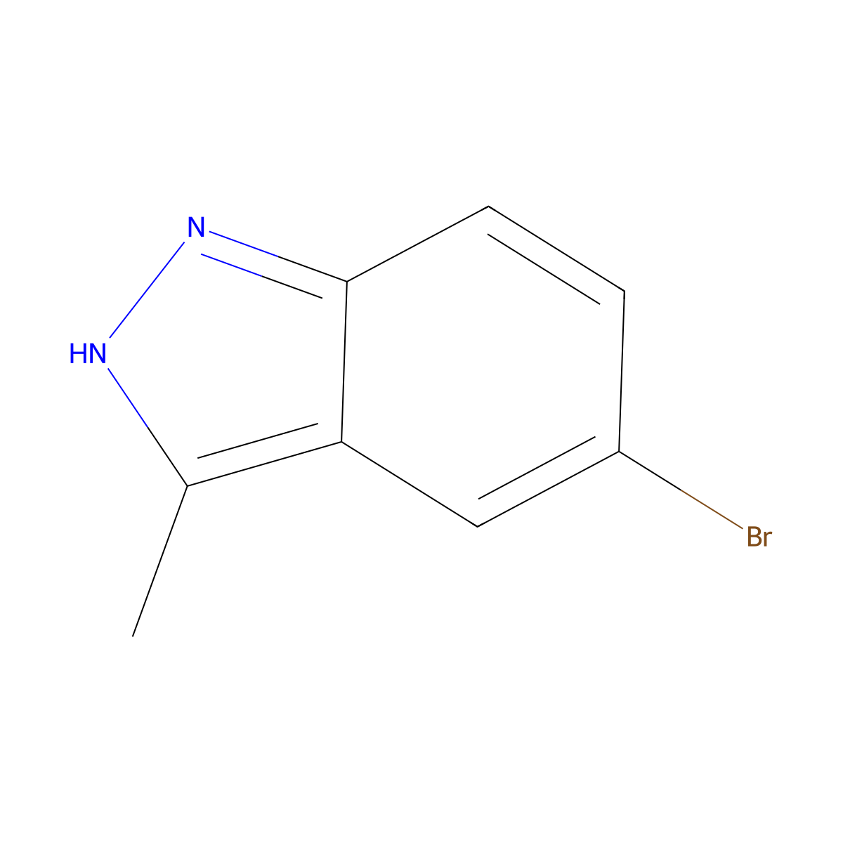 5-Bromo-3-methyl-1H-indazole molecular structure, CAS 552331-16-5