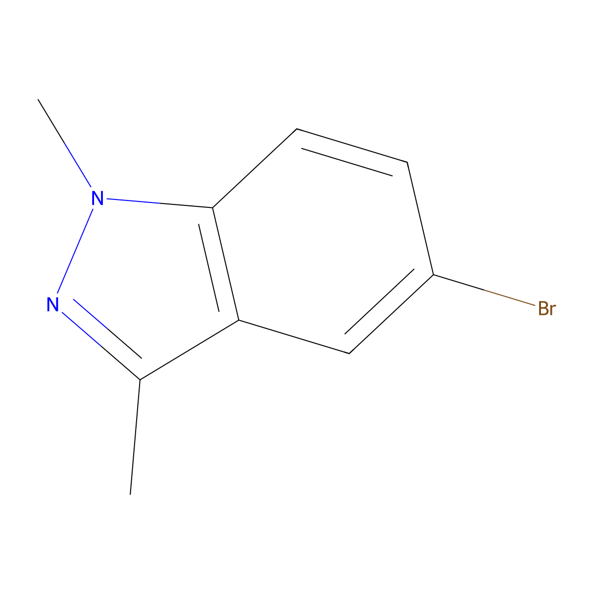 5-bromo-1,3-dimethyl-1H-indazole molecular structure, CAS 552331-30-3