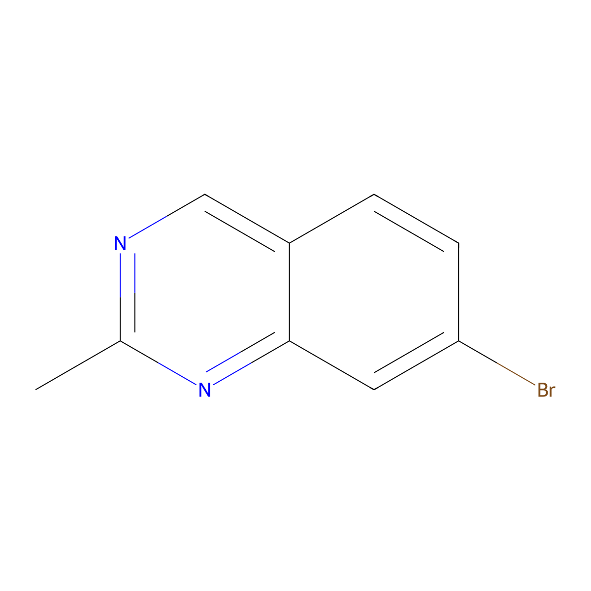 7-Bromo-2-methylquinazoline molecular structure, CAS 552331-87-0